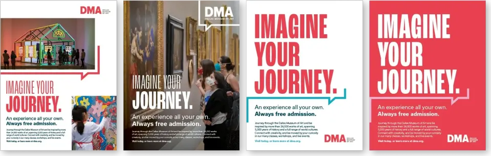 Digital ad sizes for the campaign shown on tablets